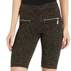 Blank NYC Animal Print Stretch Bermuda Shorts NWT